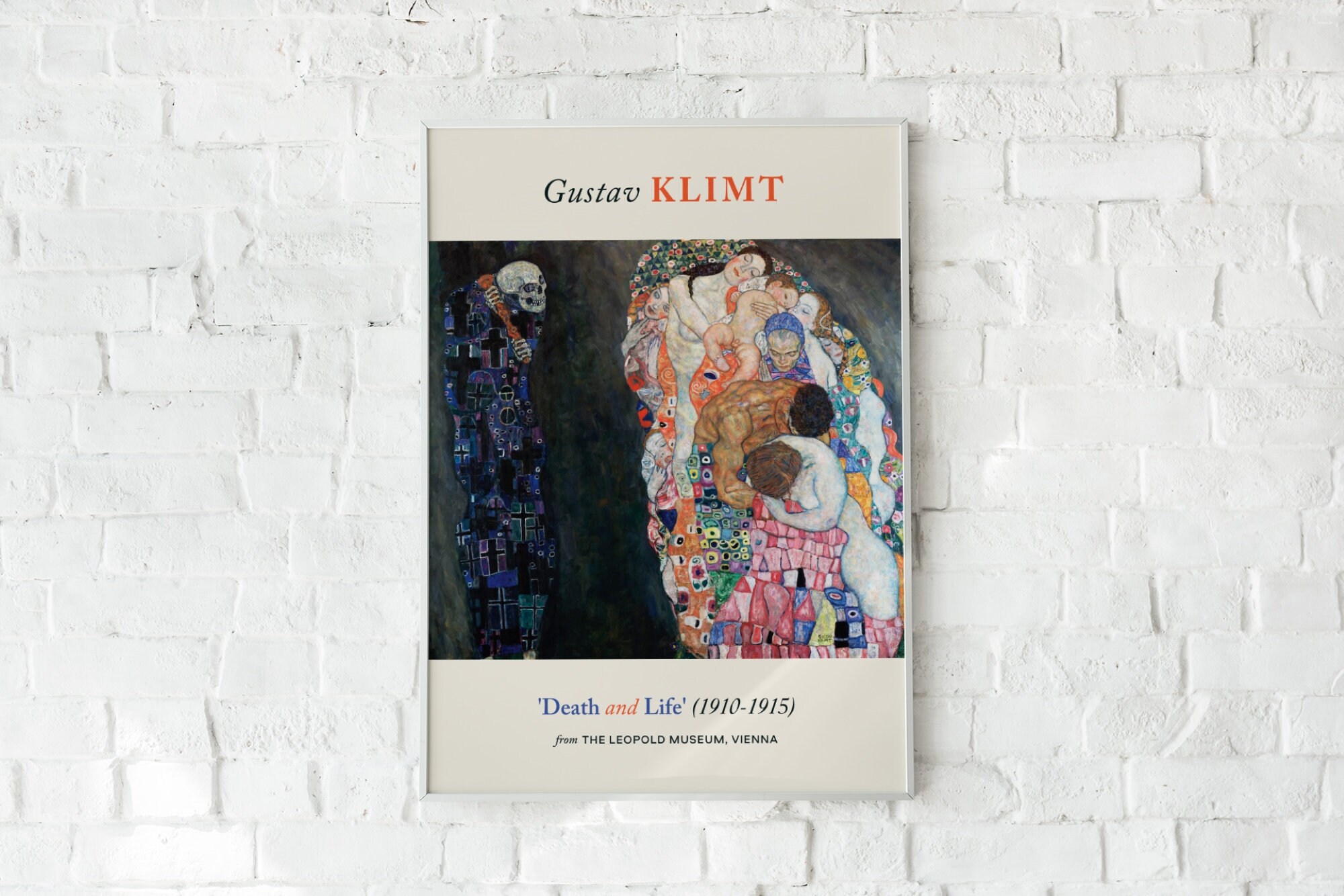 Gustav Klimt — Death and Life (1910-1915) — Art Nouveau Poster (premium ...