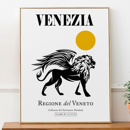 Venezia, Italy, San Marco (grand Canal) Venice Lion Wall Art Decor