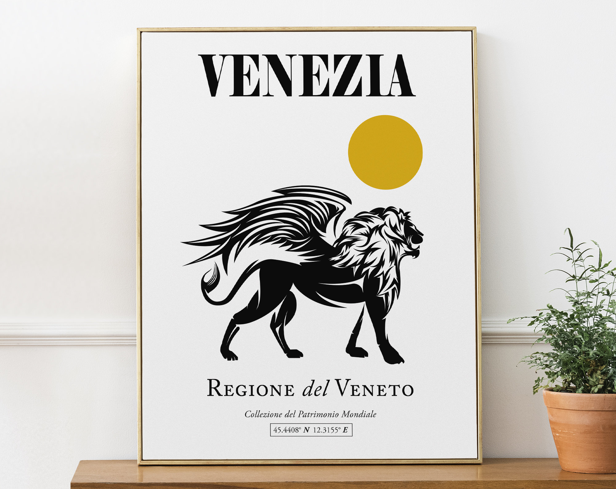 Venezia, Italy, San Marco (Grand Canal) Venice Lion Wall Art Decor Print Poster