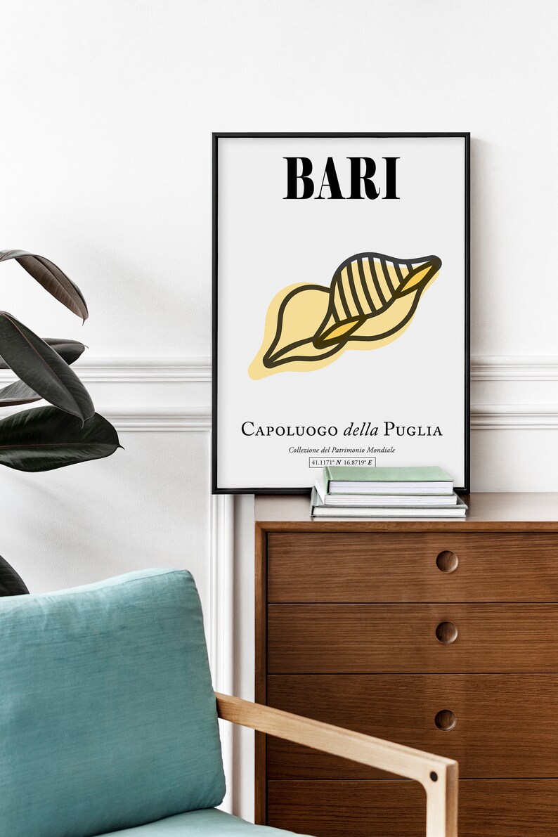 Bari, Capital of Apulia (puglia), Italy Minimalistic Traditional Bari ...