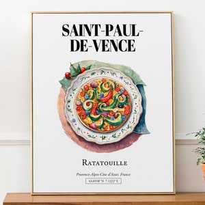 Saint-Paul-de-Vence (Provence-Alpes-Côte D&#39;Azur, France), Ratatouille, Wall Art Travel Print Poster
