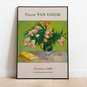 Vincent Van Gogh — Adelfas (1888) — Cartel de arte impresionista (papel premium) — Idea de regalo / Arte mural / Impresión / Vintage