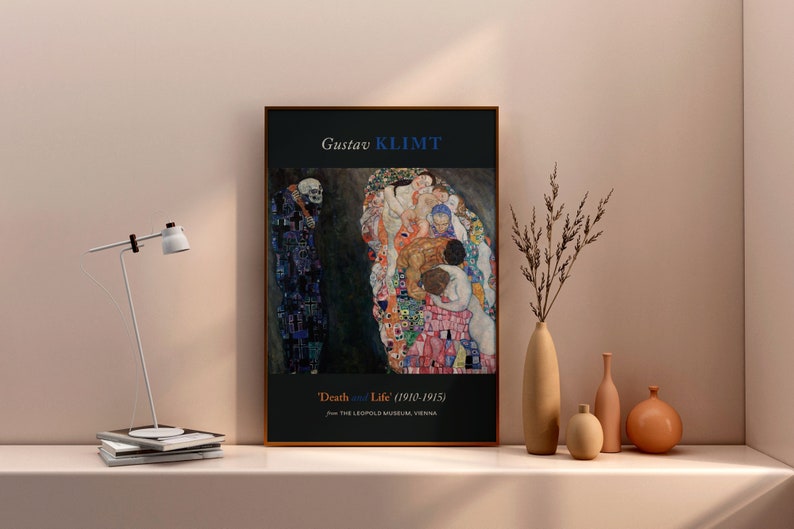 Gustav Klimt — Death and Life (1910-1915) — Art Nouveau Poster (premium ...