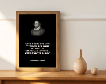 William Shakespeare Literary Quotation Wall Decor Print Poster