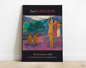 Paul Gauguin — The Invocation (1903) — Impressionism Art Poster (premium paper) — Gift Idea / Wall Art / Print / Vintage