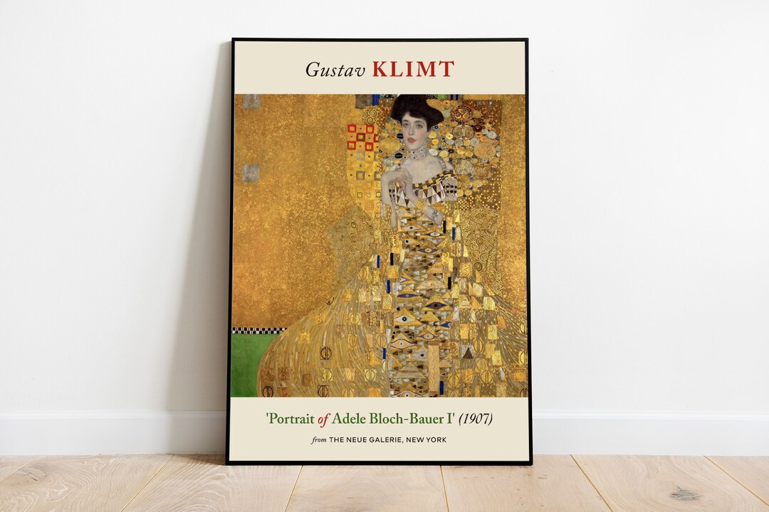 Gustav Klimt — Portrait of Adele Bloch-bauer I (womain in Gold) 1907 ...