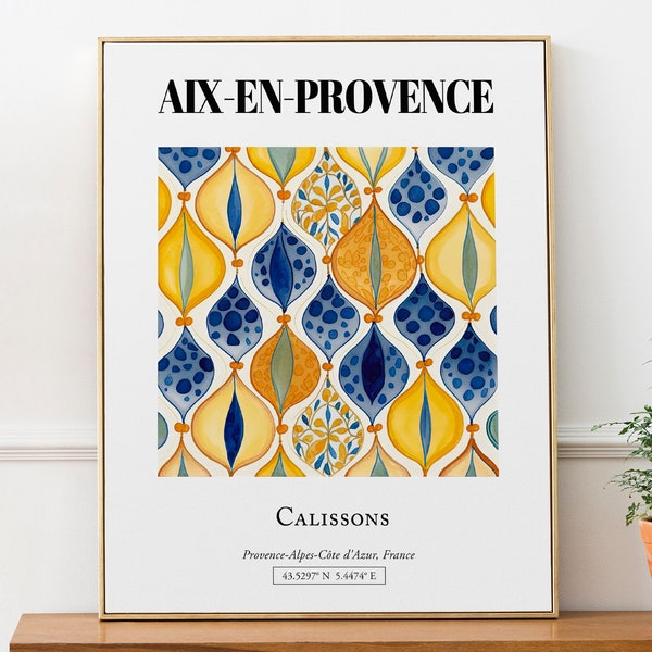 Aix-en-provence (Provence-Alpes-Côte D'Azur, France), Calissons, Wall Art Travel Print Poster