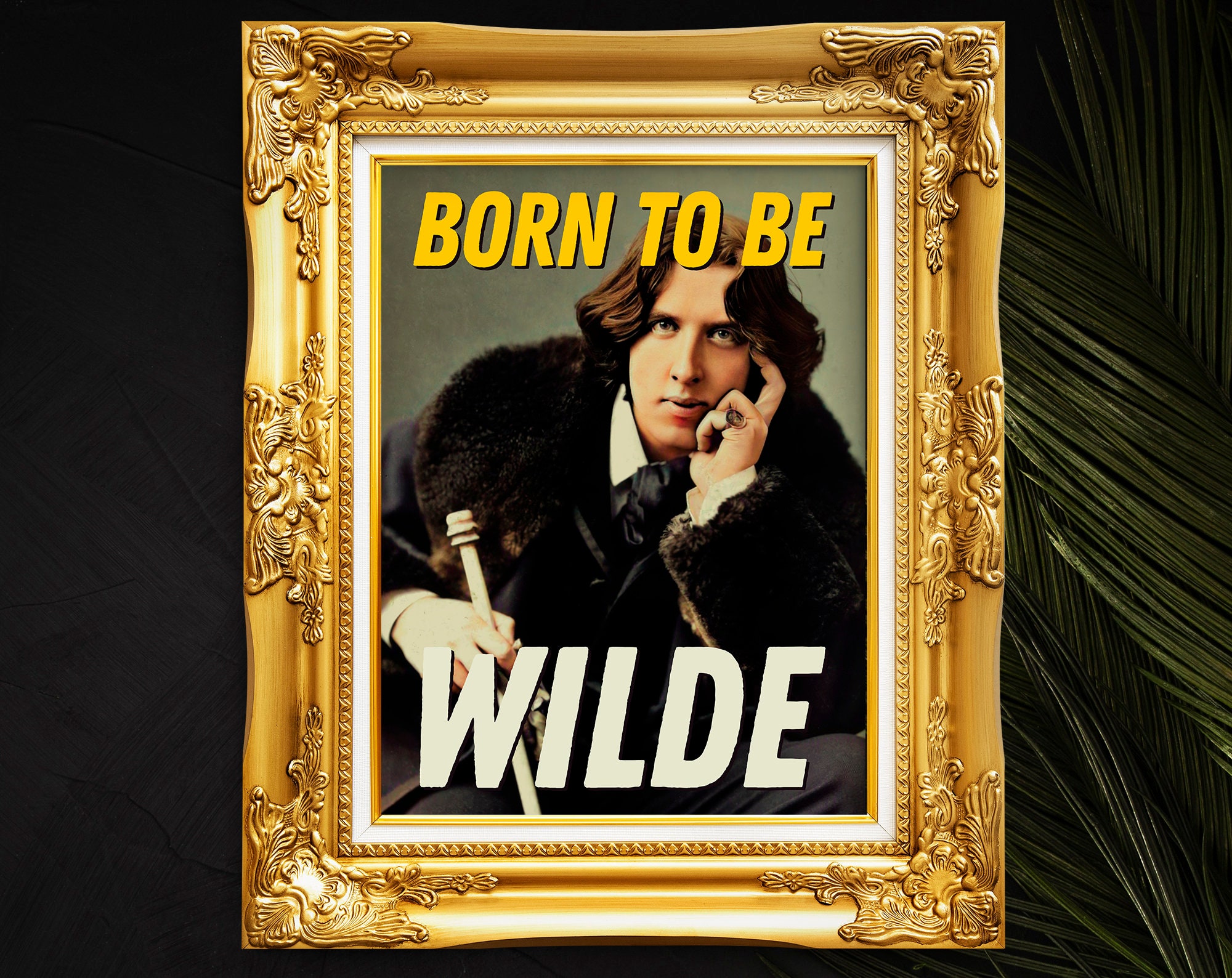 Oscar Wilde Affiche Murale Avec Citation « Be Yourself » - Décoration