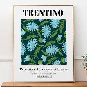 Trentin, Italie, Tyrol du Sud (Tyrol du Sud) Esthétique Fleurs Motif Mur Art Décor Imprimer Affiche
