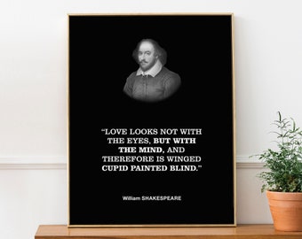 William Shakespeare Literary Quotation Wall Decor Print Poster