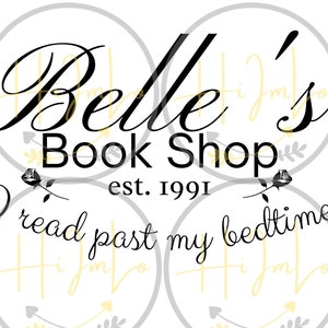 Belle&#39;s Bookshop SVG