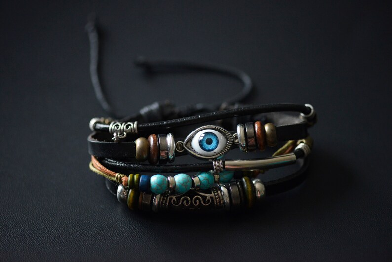 Multirow Bracelet, Multirow Pearl Bracelet, Adjustable Bracelet