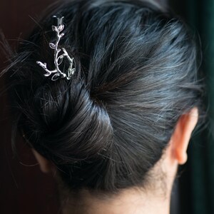 Peigne à Cheveux Vintage Victorien En Diadème - Accessoire Clip Coiffe Noir - État Ancien
