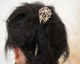 Fourche à cheveux-Pic à cheveux avec perle synthétique-Bâton cheveux-Fourchette à cheveux créative-Accessoire de coiffure-Bijou-Cadeau