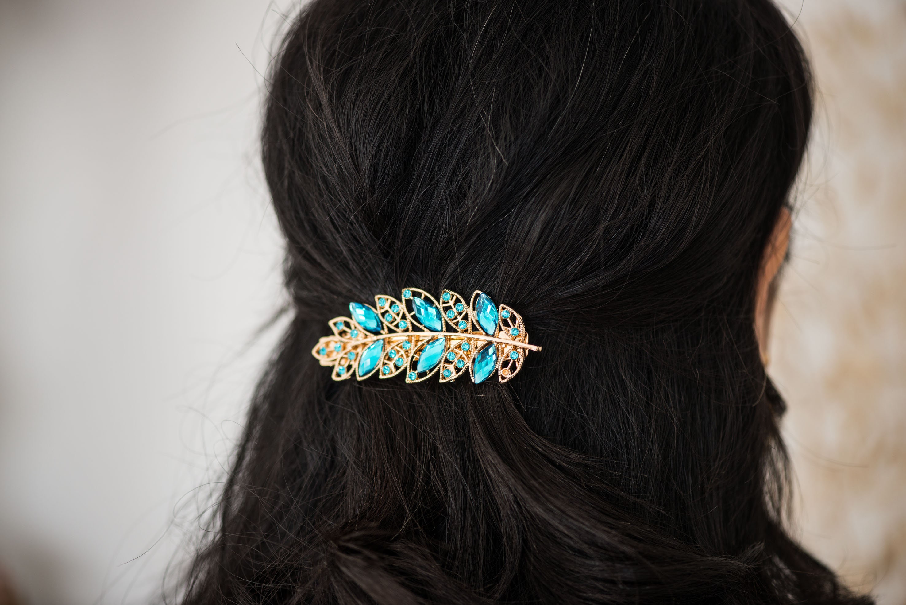 Boho Colorful Rhinestone Gold Tone Hair Clip Set Gem Hair Clips - Etsy main image 3