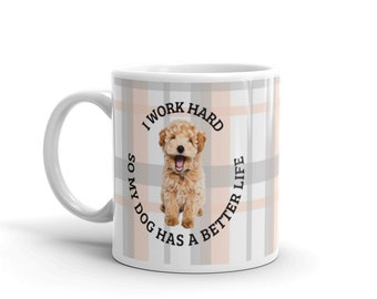 Custom Dog Portrait Mug, Custom Dog Mug, Custom Pet Mug, Dog Lover Gift, Pet Memorial Gift, Christmas Gift, New Puppy Gift, Birthday Gift