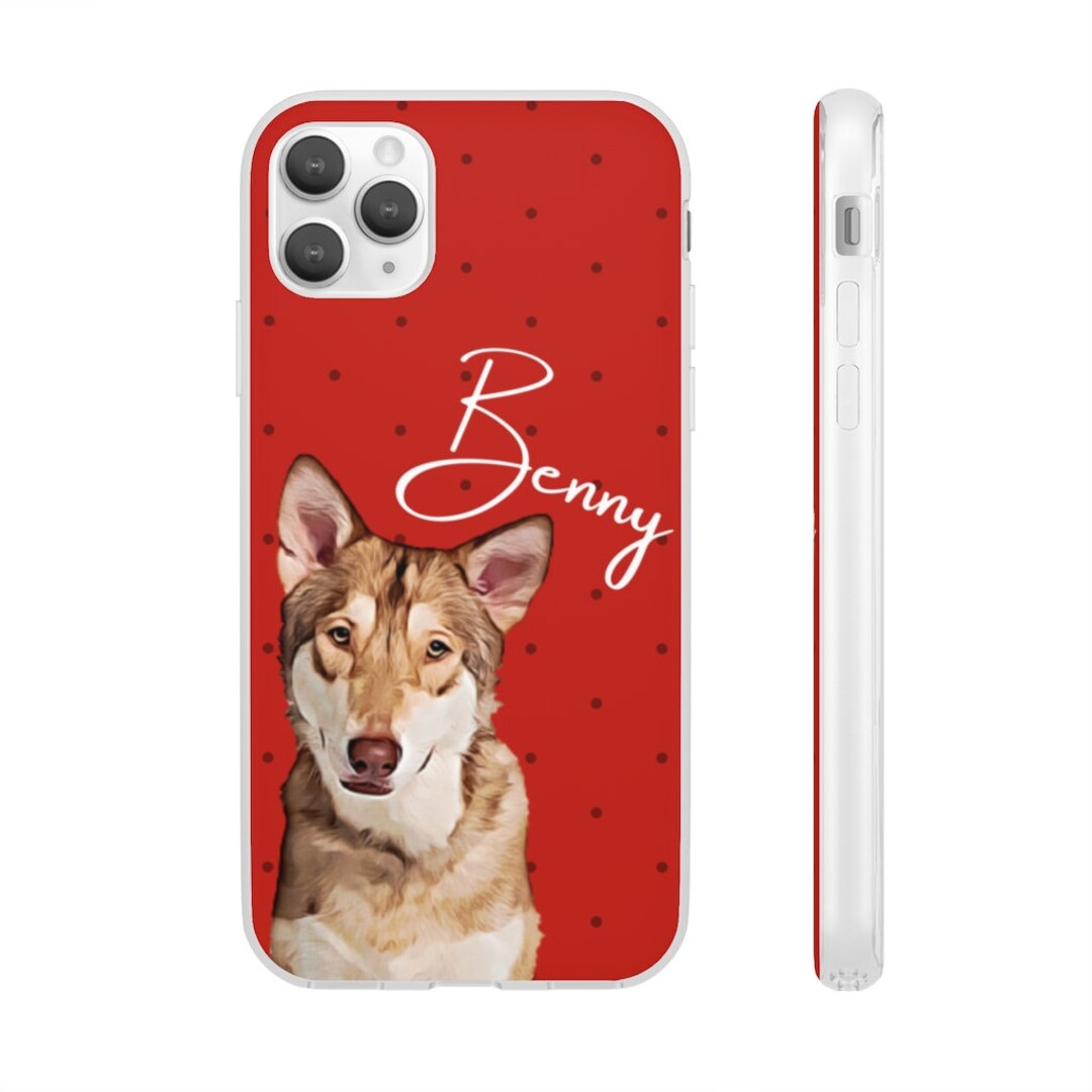 Custom Dog Portrait Phone Cases Custom Dog Phone Cases Dog Etsy