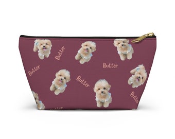 Custom Dog Photo Accessory Pouch, Custom Dog Pouch, Custom Pet Memorial, Dog Mom Makeup Bag, Custom Pencil Case, Dog Lover Gift