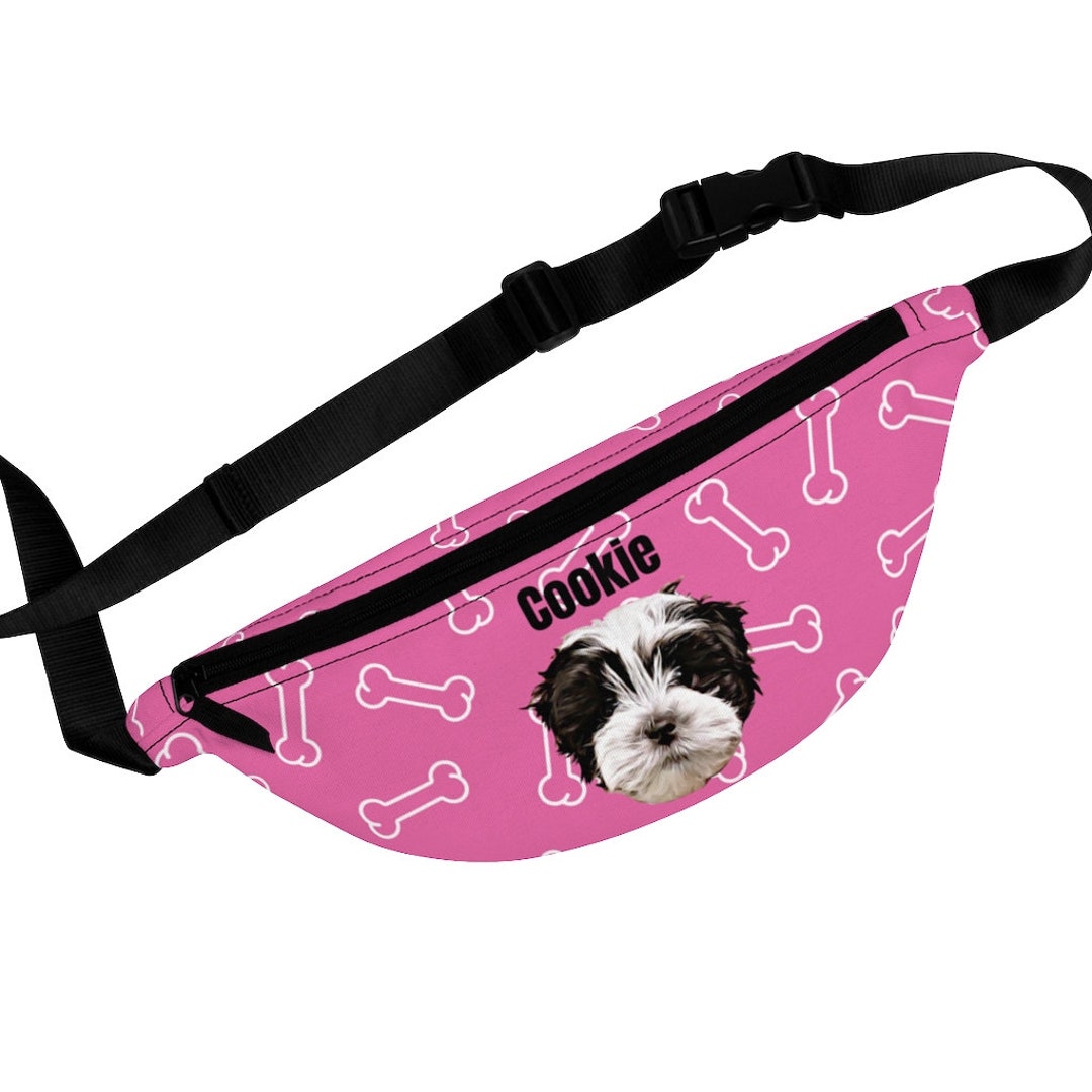 Custom Dog Treat Fanny Pack, Custom Dog Face Fanny Pack, Personalized