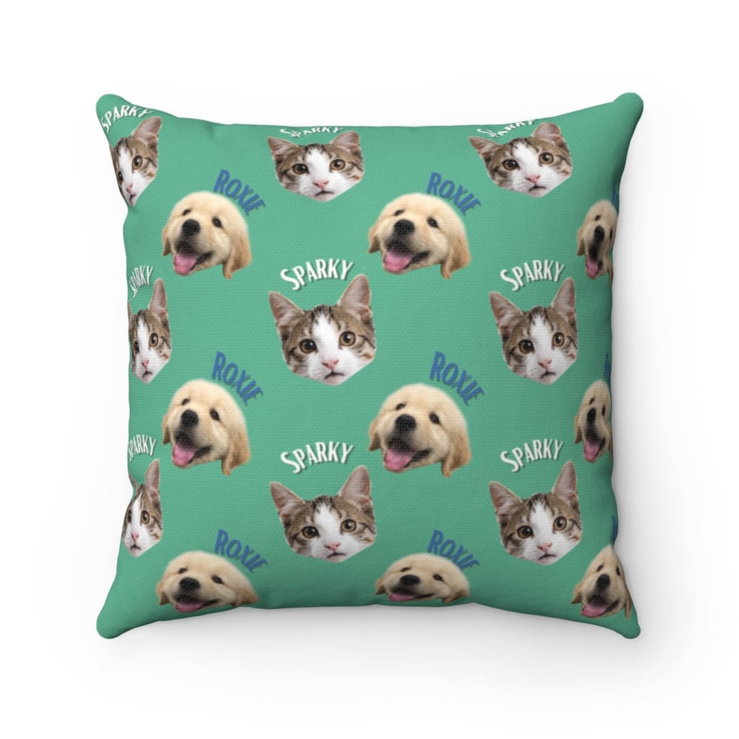 Custom Dog Face Pillow, Custom Pet Pillow, Custom Dog Pillow