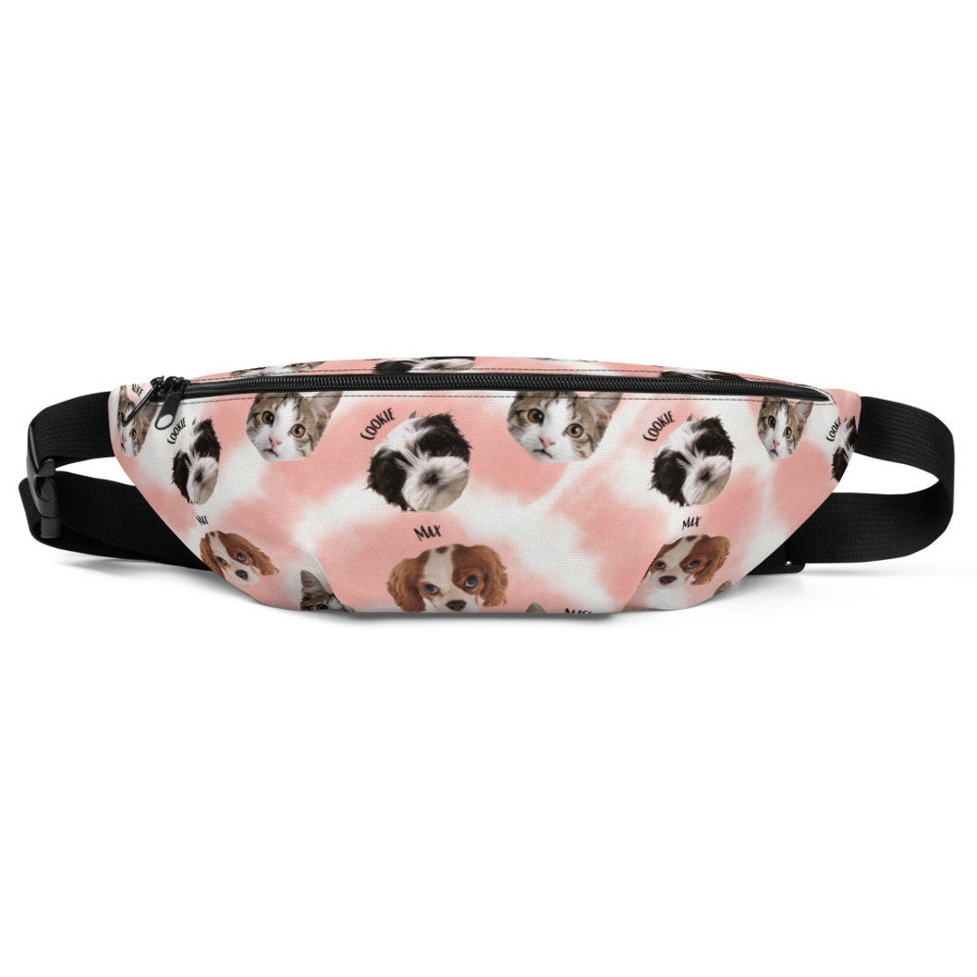 Custom Pet Face Fanny Pack, Custom Dog Fanny Pack, Dog Treat Pouch