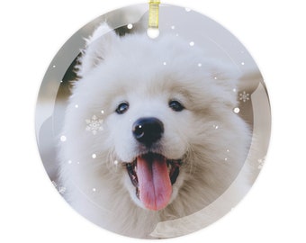 Custom Dog Glass Ornament, Custom Pet Memorial, Dog Mom Gift, Christmas Ornament, Christmas Decor, Christmas Gifts, Holiday Decoration