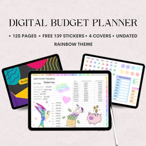 Digital Budget Financial Planner for Ipad, Android, GoodNotes, Xodo User. Undated. Saving Tracker. Monthly, Weekly, Daily Templates