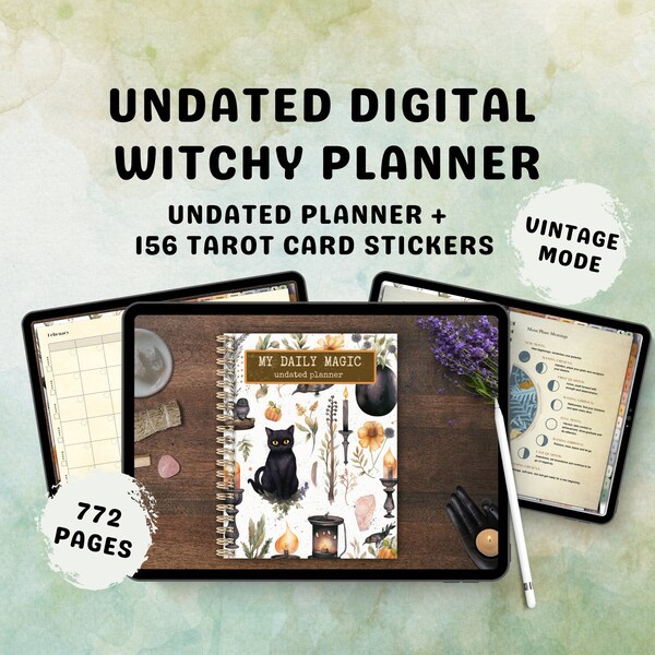 Witchy Digital Planner - Etsy