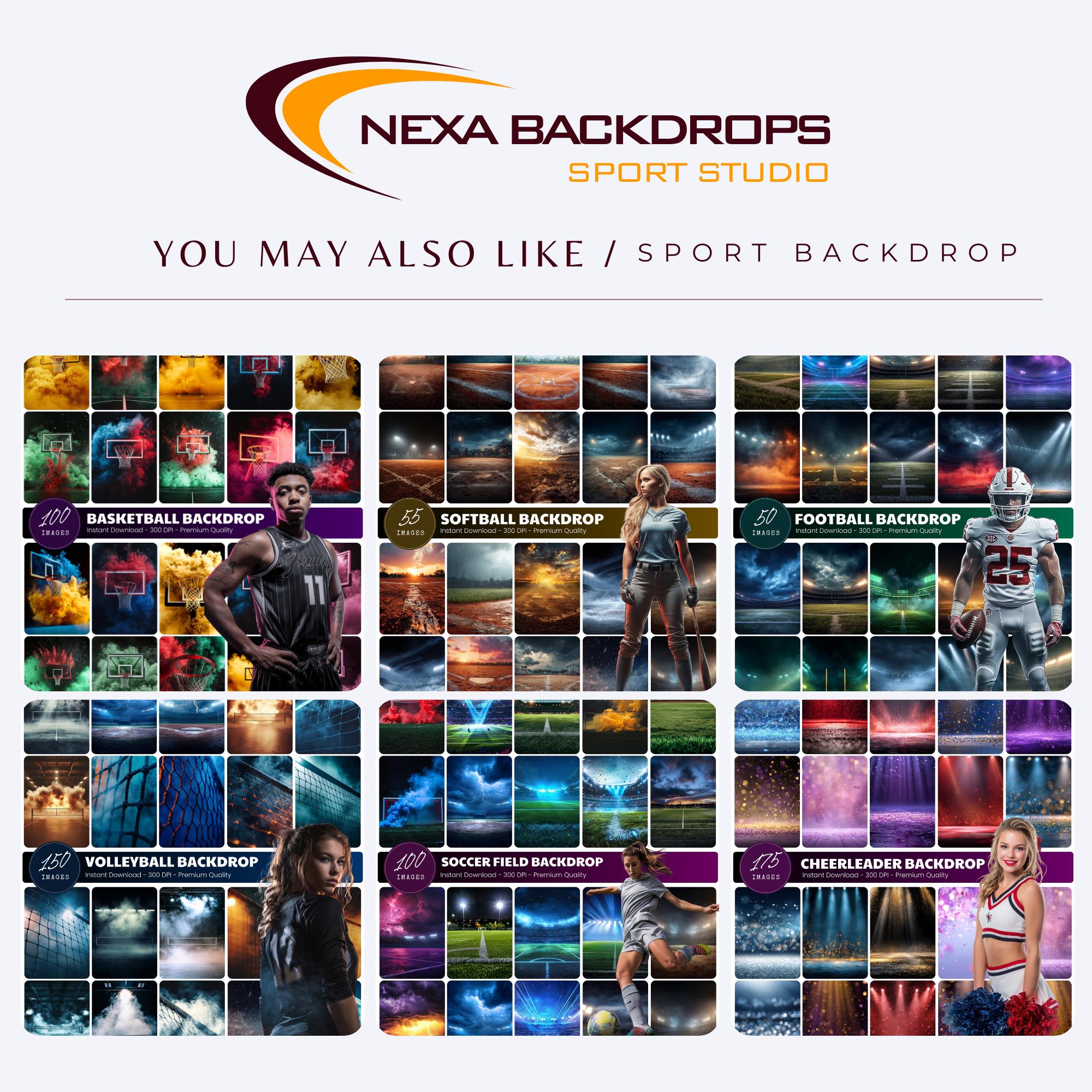 60 Track and Field Digital Backdrops, Running Sports Background, Senior ...