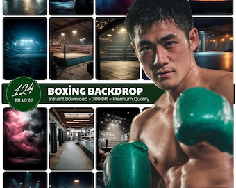 Boxing Ring Digital Backdrop, Sports Photography Poster, Photoshop Overlay (Digital Download)