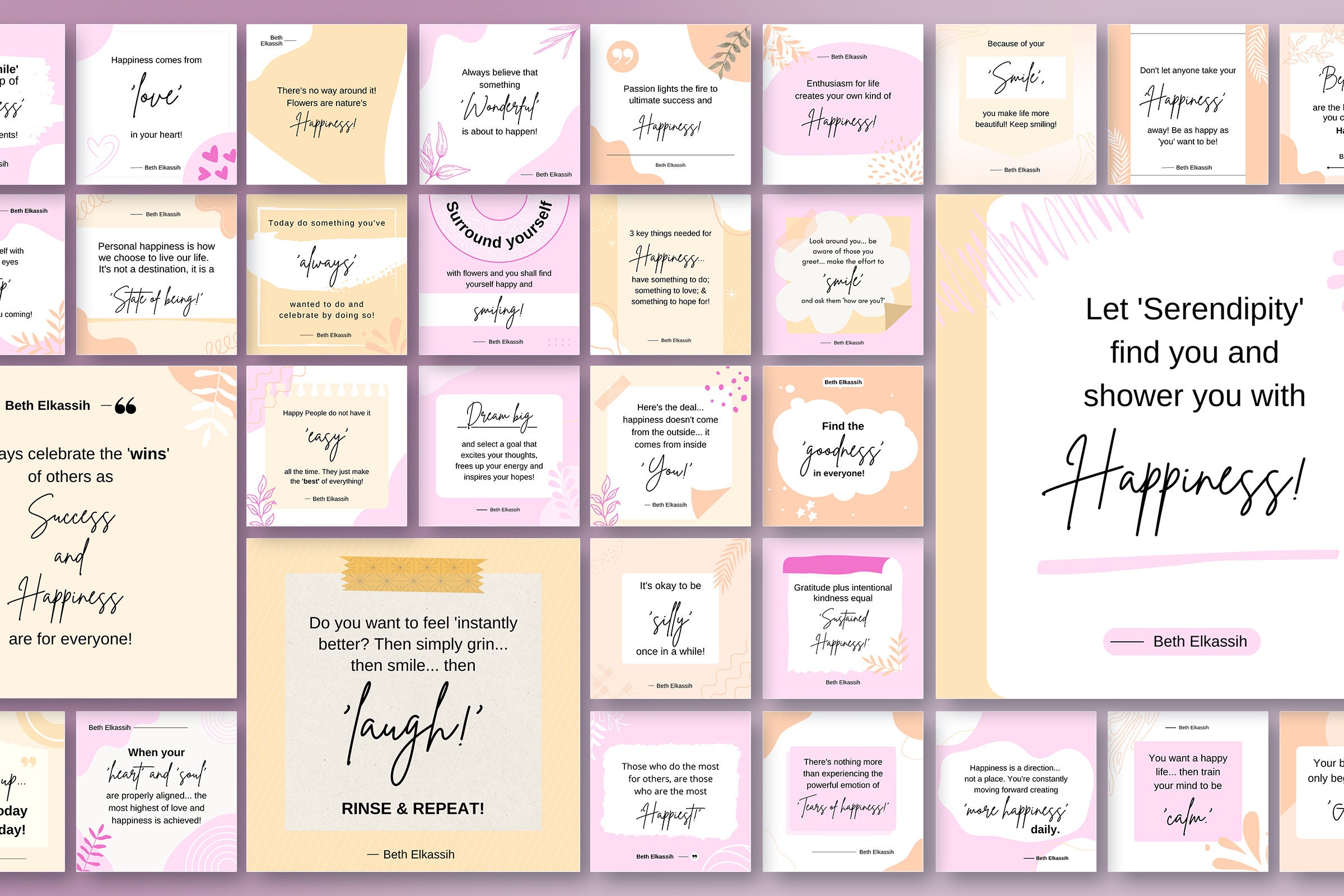 Editable Happiness Quotes for Instagram, Happiness Quotes Aesthetic ...