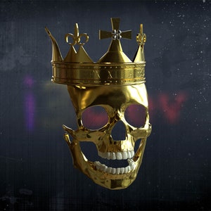Dead King Mask, 3D model, Printing