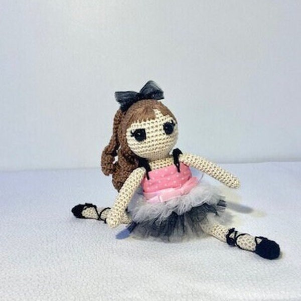 Poupée Ballerina décorative en crochet