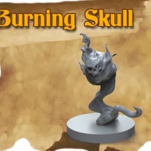 Flameskull Mini - Dungeon 3D Classics | Dungeons & Dragons | Pathfinder | Tabletop