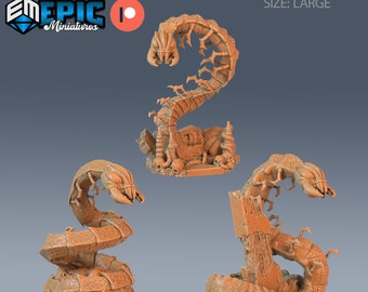 Cave Centipede (Large Creature) - Epic Miniatures | Dungeons & Dragons | Pathfinder | Tabletop