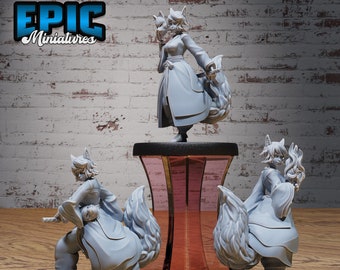 Iron Fist Tournament, Kitsune Spirit Warrior - Epic Miniatures | Dungeons & Dragons | Pathfinder | Tabletop