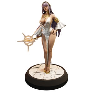 Sol Arcanist Pin Up Miniature for Tabletop RPGs | QB Miniaturesr | Dungeons and Dragons