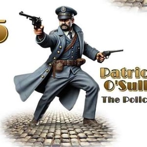 Oficial O'Sullivan, KS24 Horrores de Alta Velocidade - Cosmondo | Miniatura Impressa em 3D | Dungeons & Dragons | Call of Cthulhu | Mesa