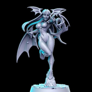 Morrigan, Succubus - RN Estudio Printed Miniature | Dungeons & Dragons | Pathfinder | Tabletop