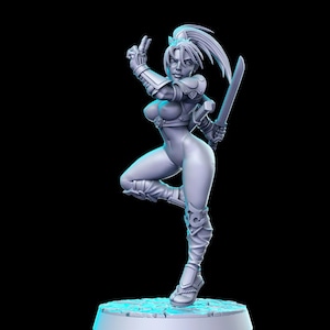 Taki, Soul Fighter Tournament - RN Estudio Printed Miniature | Dungeons & Dragons | Pathfinder | Tabletop