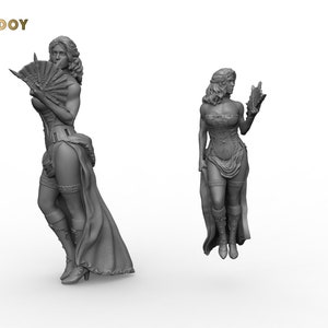 Maiden Miniature for Tabletop RPGs | Golden Heroes | Dungeons and Dragons