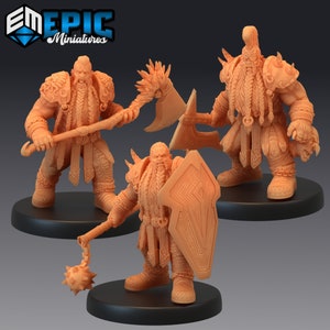 Dwarf Viking Raider - Epic Miniatures | Dungeons & Dragons | Pathfinder | Tabletop