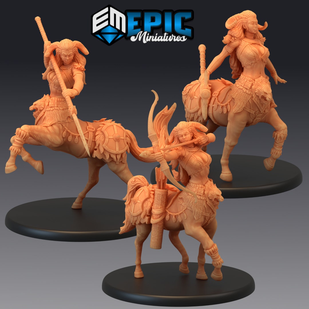 Centaur Female Epic Miniatures Dungeons & Dragons Pathfinder Tabletop ...
