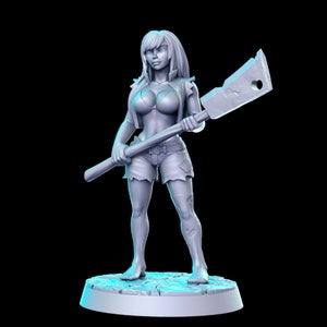 Zombie Pin-up, Female Undead - RN Estudio Printed Miniature | Dungeons & Dragons | Pathfinder | Tabletop