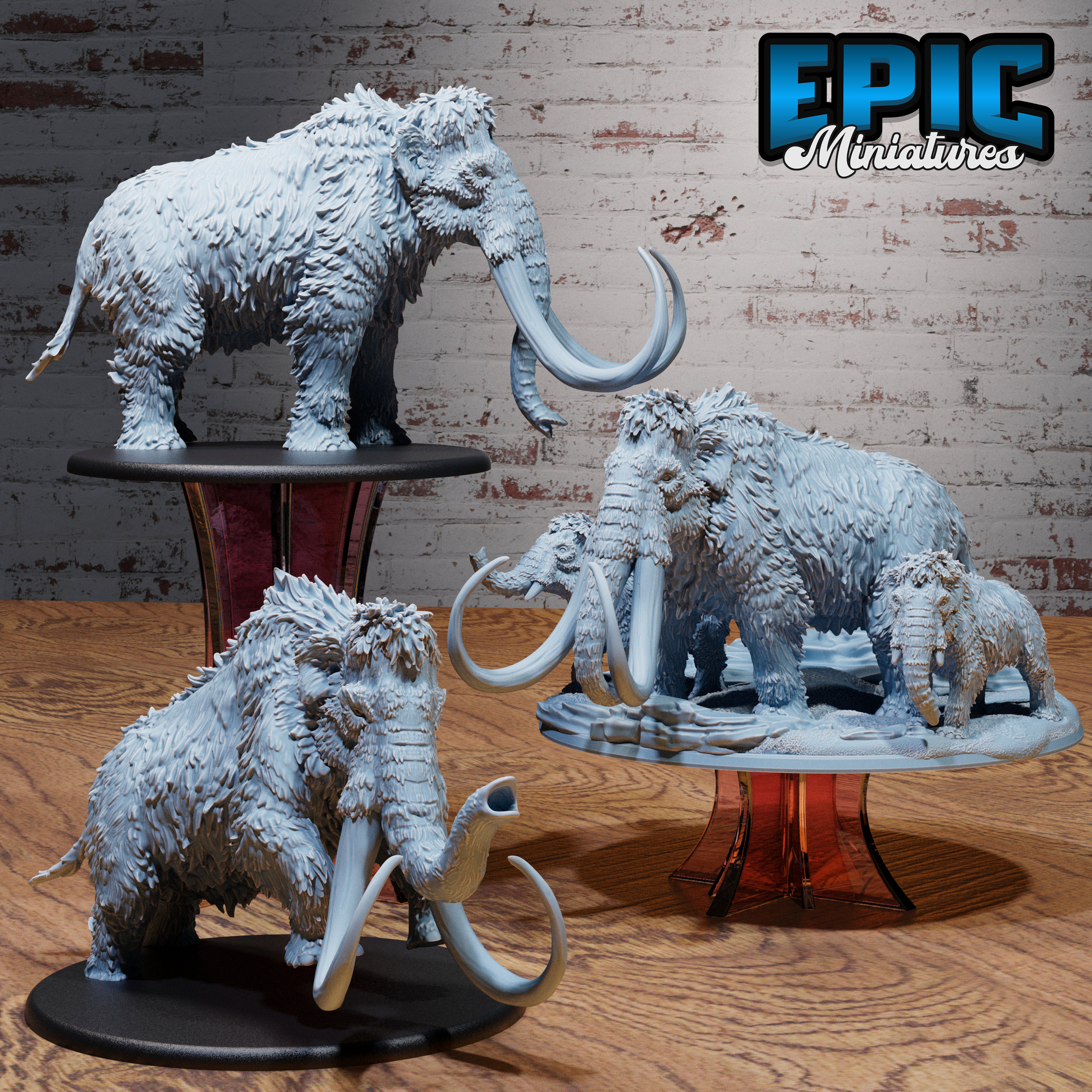 人形 置物 彫刻 マンモス Miniature Mammoth Collection —Miniature Mammoth Collection—