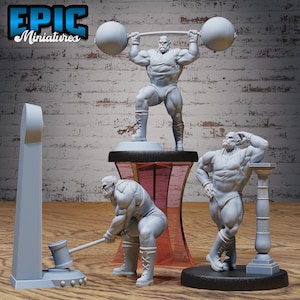 Fantasy Carnival Orc Strong Man - Epic Miniatures | Dungeons & Dragons | Pathfinder | Tabletop