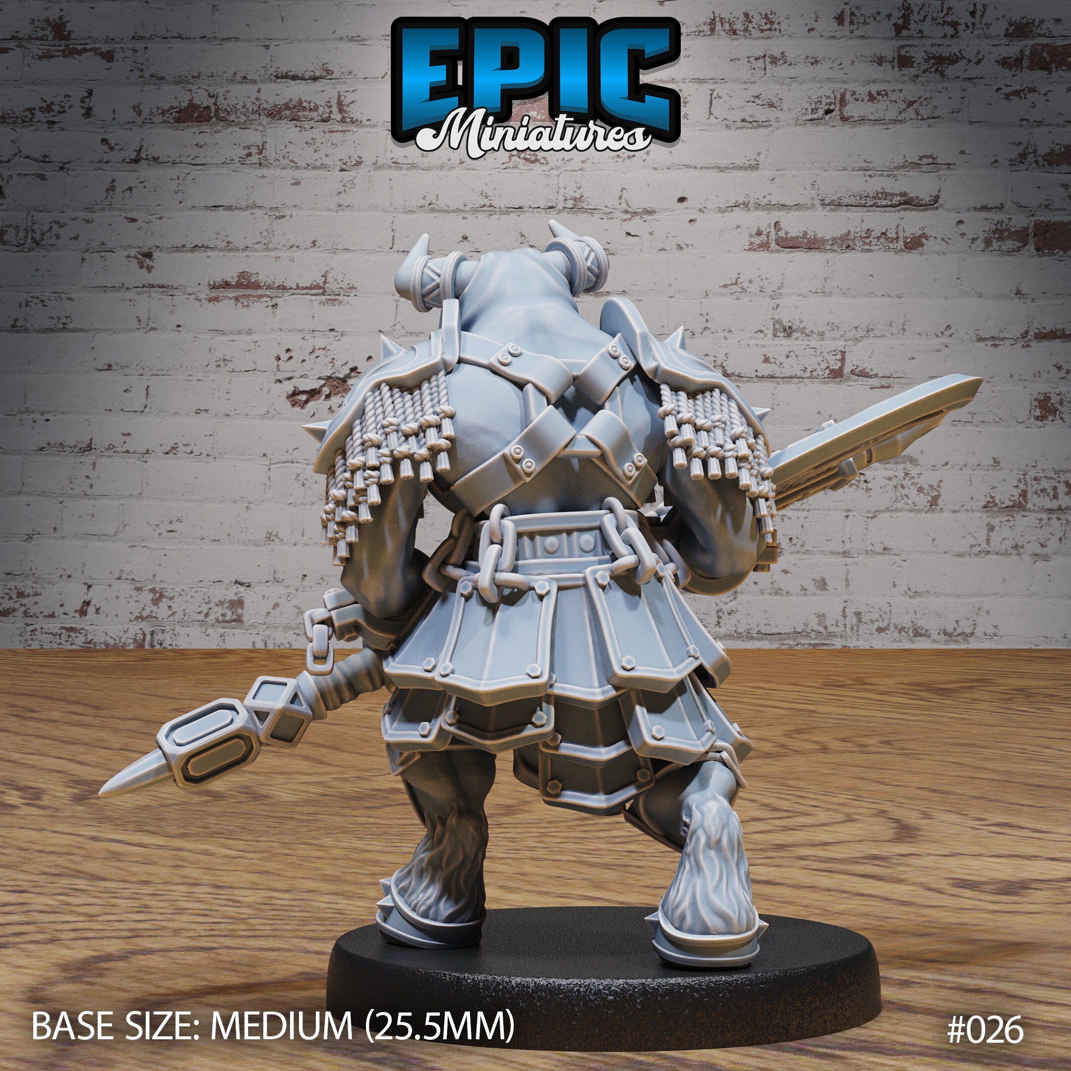 Minotaur Tribe Axe Berserker (medium PC Size) - Epic