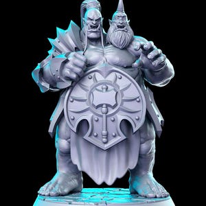 Cho&#39;s Gall, Ettin- RN Estudio Printed Miniature | Dungeons & Dragons | Pathfinder | Tabletop