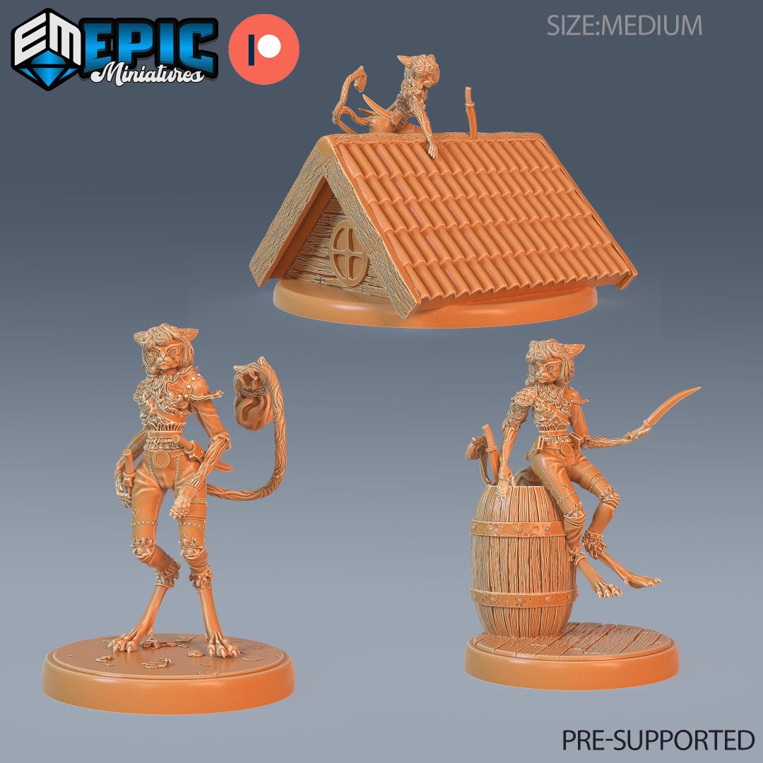 Cat Thief, Guild of Thieves #1784-1786 - Epic Miniatures | Dungeons ...