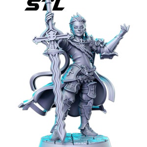Percival, Warrior - RN Estudio gedrukte miniatuur | Kerkers en draken | verkenner | Tafelblad
